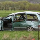 The van involved in a dual fatality near Poolburn in 2008. Photo by Rosie Mannins.