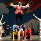 The Wiggles entertain at the Regent Theatre yesterday. Photos by Craig Baxter.