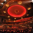 Theatre-goers enjoy the refurbished splendour of Dunedin's Regent Theatre during a special...