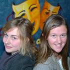 Logan Park High School pupils Theresa Ammann (16) and Nell Guy (16), major award winners at the...