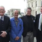 They may be competing for the Waitaki mayoralty but (from left) incumbent Alex Familton,...