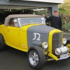 This hot rod is based on a 1932 Ford Roadster and is one that Dave Rodger often drives.