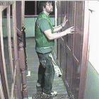 This man was caught trying to enter the locked section of the ship early  on Sunday. Photo supplied.