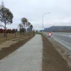 This new path for pedestrians and cyclists, next to State Highway 8B on the outskirts of Cromwell...