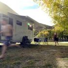 Thomas and Lulu get into the holiday spirit at a lakeside picnic spot. Photos by Gregor Richardson.