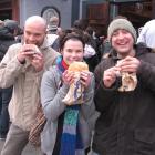 Three NZSki staff members, from left, Kiwi Adrian True  and Australians Emily Tobin and Tony...
