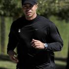 Tiger Woods jogs near his home in Windermere, Florida this week. (AP Photo/Pool, Sam Greenwood)