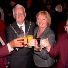 Toasting the official opening of the $2.1 million refurbishment of the Oamaru Club on Saturday...