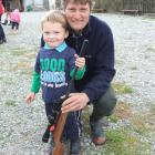 Toby Duncan (3), of Gimmerburn, one of the youngest children who entered the Becks White Horse...