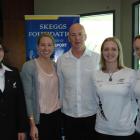 Together at the Otago Cricket Longroom at the University Oval yesterday are (from left) current...