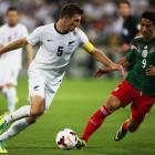 Tommy Smith in action against Mexico in Wellington. Photo Getty Images