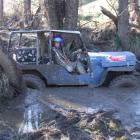 Tony Laird, of Gore, waits for a tow out of the mud during the Rotary Club of Waitaki's 4WD mud...
