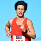 Tony Payne on his way to winning the Dunedin Marathon last year. Photo by Peter McIntosh