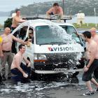 Last year's topless car-wash.