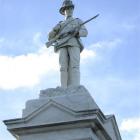 Trooper Jack from the top of the recently relocated Boer War monument in Oamaru. Photo by David...