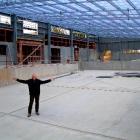 Tuapeka Aquatic Centre chairman Garry McCorkindale has a look at the new swimming pool and...