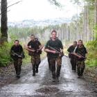 Twin Peaks Battle Tab team winner Otago A (from left): Private Mark Gilmore, Private Tom O'Connor...