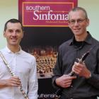 Two of the Southern Sinfonia's principal woodwind players,   Luca Manghi (flute, left) and...