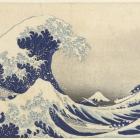 Under the Wave at Kanagawa by Katsushika Hokusai, on display at the Dunedin Public Art Gallery....