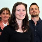 University of Otago academics Dr Kristin Hillman (centre),  Dr Gill Rutherford and Otago physics...