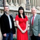 University of Otago academics (from left) Associate Prof Anthony Robins, Dr Rhiannon Braund and...