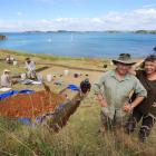 University of Otago archaeologist Associate Prof Ian Smith and archaeology honorary research...