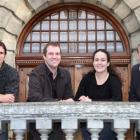 University of Otago Early Career Award  recipients (from left) Dr Michael Knapp, Dr Andrew...