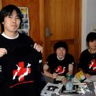 University of Otago Japan Club members (from left) Yoshi Hori (19), Kohei Sasaki (20) and Chris...