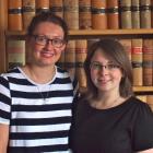 University of Otago law students Alicia Rosevear (left), and Amber Hosking, who recently won the...