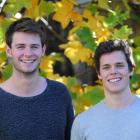 University of Otago law students Nic Blumsky-Gibbs (left) and Sean Conway, both 22, finished...