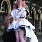 University of Otago student Shannon Jackson dresses as Madoka Kaname, a character from a Japanese...