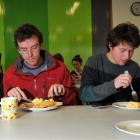 University of Otago students (from left) James Fleming (21), Ollie Behrent (22), Ross Emery (21)...