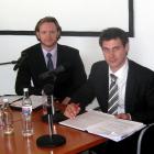 University of Otago students Rob Clarke (left) and Alex Boock have won an international client...