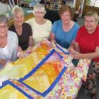 Upper Clutha quilters (from left) Lesley Stewart, Diane Miller, Margaret Hunt, Robyn van Reenen...