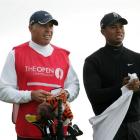 USA's Tiger Woods, right, with his New Zealand caddy Steve Williams last year. Photo by NZPA.