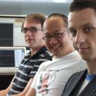 Using their heads: PocketSmith co-founders (from left) James Wigglesworth, Jason Leong and...