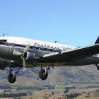 A Douglas DC-3 takes off on part of its southern journey.