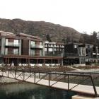 View of the Hilton Queenstown from the resort's jetty.