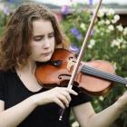 Violinist Annabel Drummond will perform a farewell concert before leaving for Germany. PHOTO:...