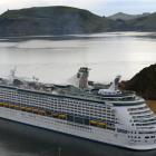 Voyager of the Seas at Port Chalmers last month. Photo by Peter McIntosh.