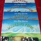 Waikaia farmer and author Lee Lamb's four children's books. Photos supplied.