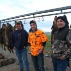 Waimate Pest Quest organisers (from left) Brendan Matthews, Rory Moore and Craig McCarthy. Photo...