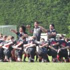 Waitaki Boys' High School lays down the challenge to Timaru Boys' High School in the first XV...