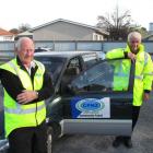 Waitaki Community Patrol member Roger Routledge (left) and chairman Brian Dark hope to step up...