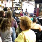 Waiting in line at Mother’s in New Orleans. Photos by Debbie Porteous.