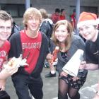 Wakatipu High School board of trustees representative Caleb Dawson-Swale (17, left) with head boy...
