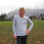 Wakatipu High School golfer Jamie Anstiss in Queenstown. Photo by Olivia Caldwell.