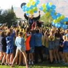 Wakatipu High School pupils in Arthur House chanted ''A-R-T-H-U-R - Arthur is the best by far''...