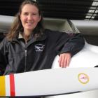 Wanaka aviation tourism operator Ruth Presland in front of a Tecnam Aircraft Echo Classic De-luxe...