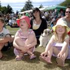 Watching the entertainment at a family event in Mosgiel at the weekend are (from left): Josh...